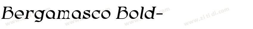 Bergamasco Bold字体转换
